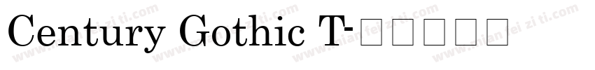 Century Gothic T字体转换